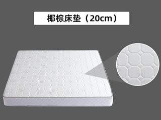 【卡罗】现代 椰棕床垫18排拉丝+70#钢1.9线+1.7蛇线+面料为化纤布海绵+12#环保棕1.2分+PK绵300K  1.8米床垫